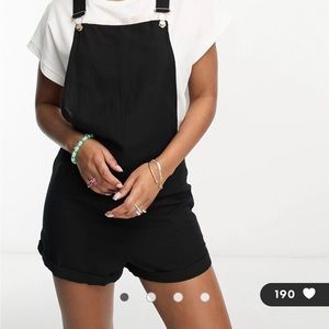 Roxy Black Overalls Romper
